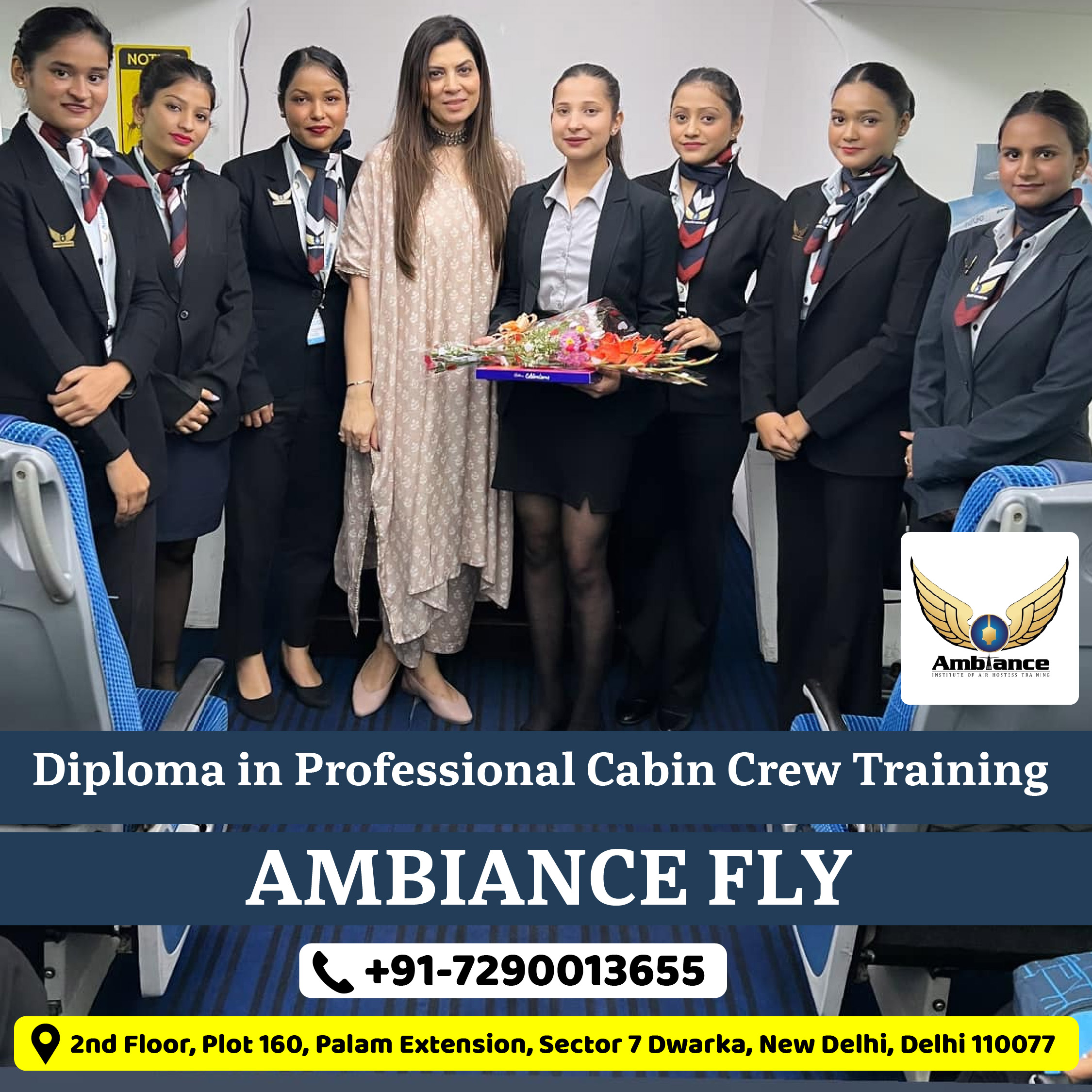 Diploma in Professional Cabin Crew Training in Delhi