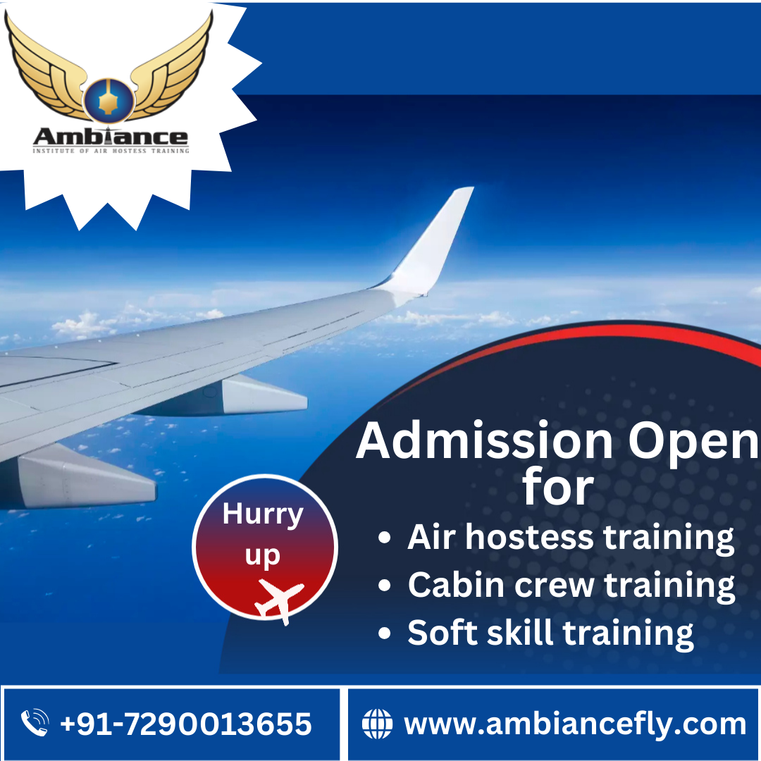 admission open for air hostess and cabin crew training