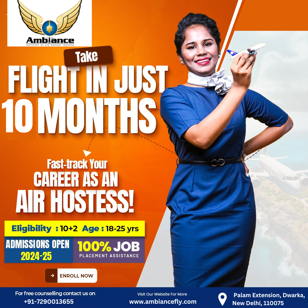 Best Air hostess training Institute in Ramphal Chowk.