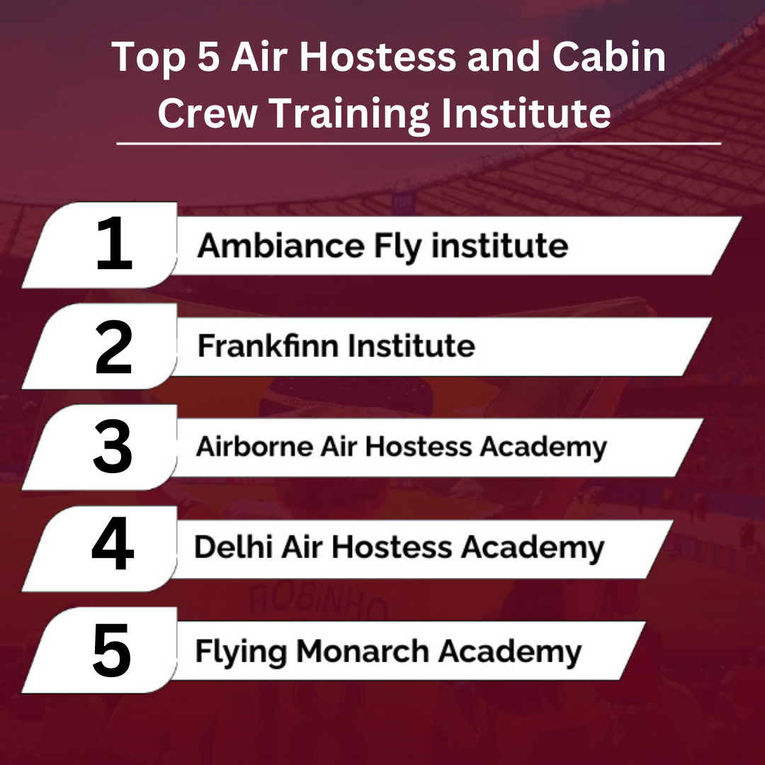 Top 5 Air Hostess Training Institute in Delhi.