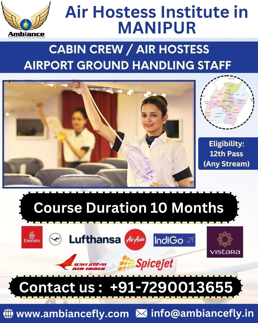 Best Air Hostess Training Institute in Manipur