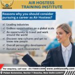 Why you should pursuing a career as Air Hostess