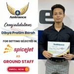 student for successful placement with SPICEJET