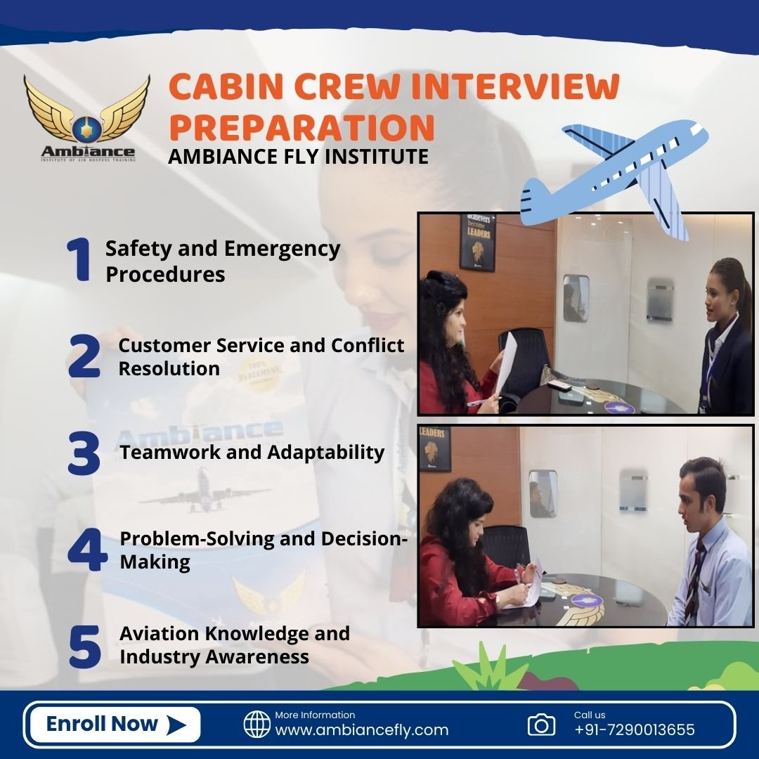 Cabin crew interview preparation with Ambiance Fly Institute