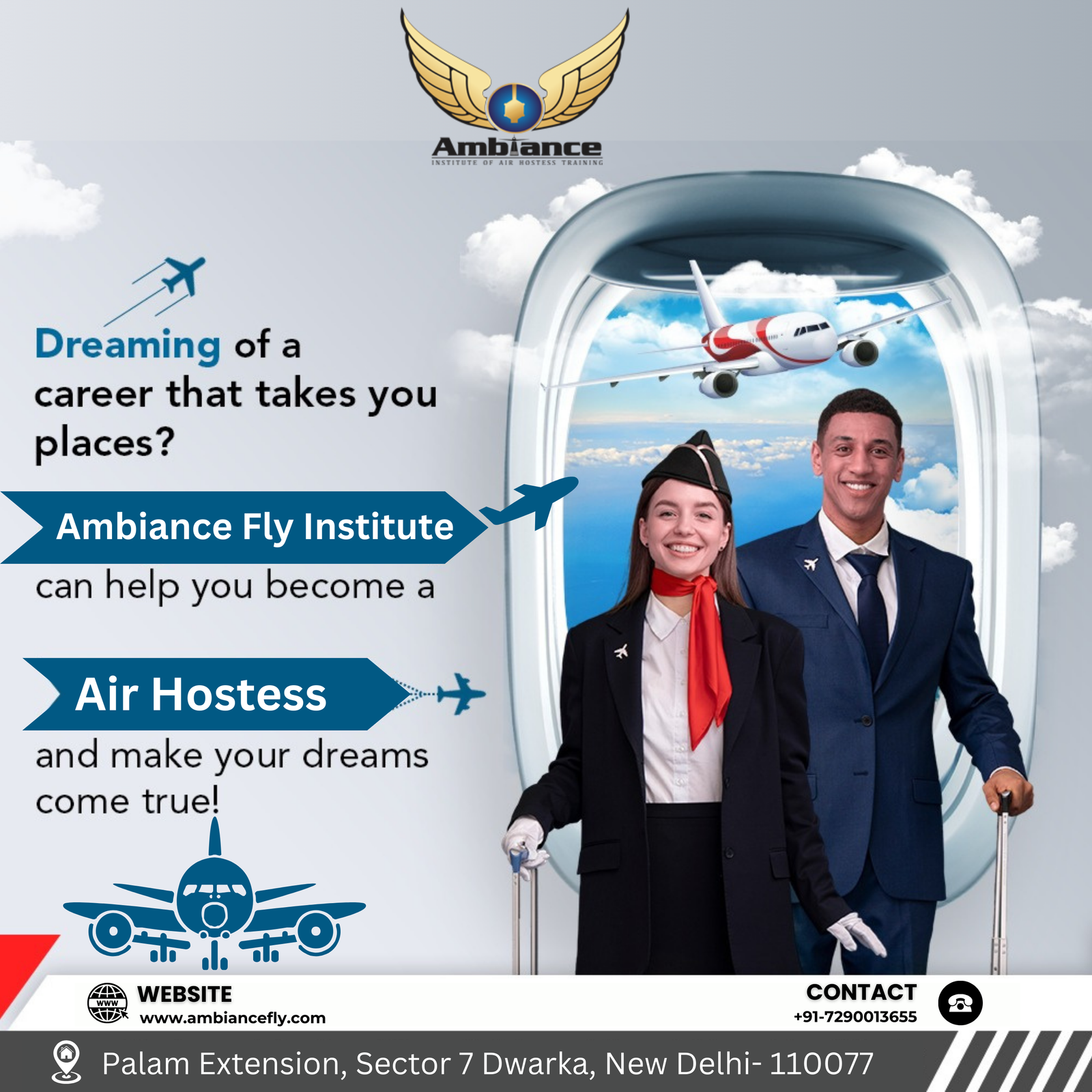 Best air hostess training courses in India