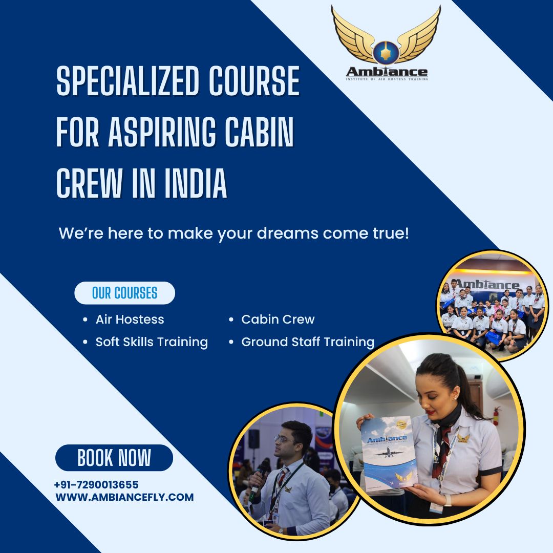 Specialized course for aspiring cabin crew in India