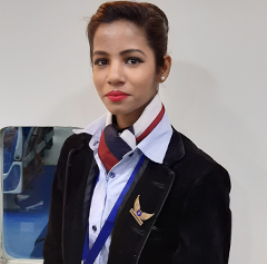 aanchal air hostess training with ambiance fly
