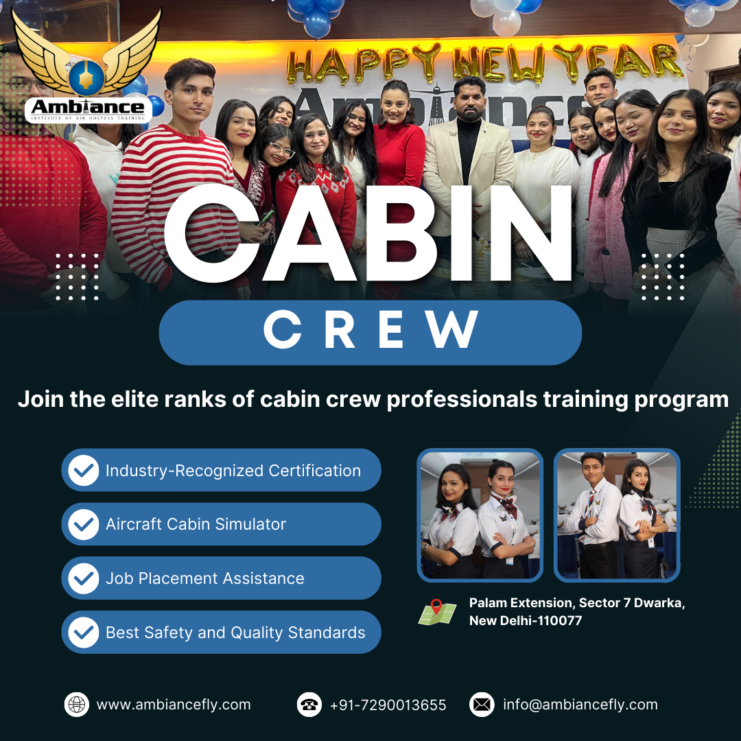 Join the elite ranks of cabin crew professionals training program