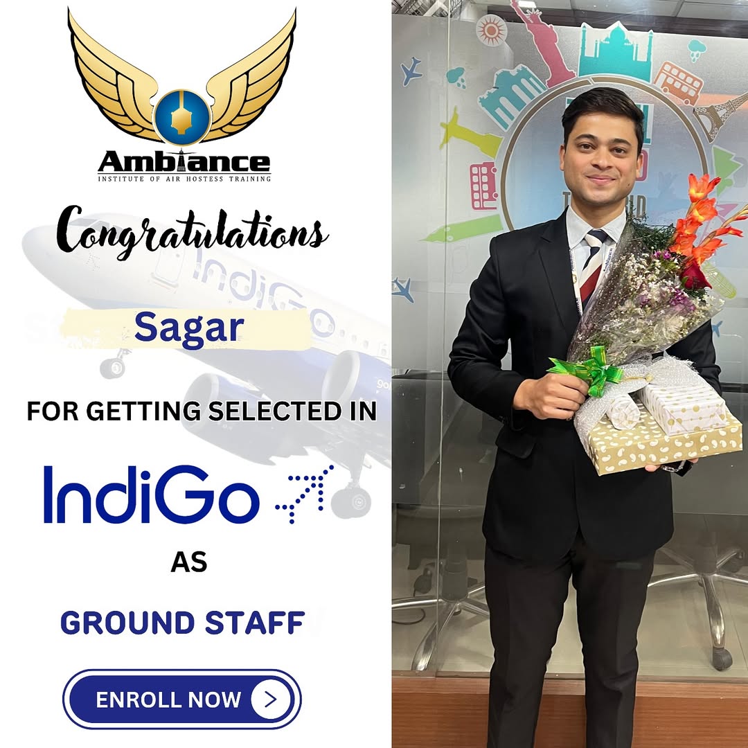 Successful placement with INDIGO as a Ground Staff.