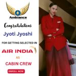 Placed as a CABIN CREW at AIR INDIA Airlines