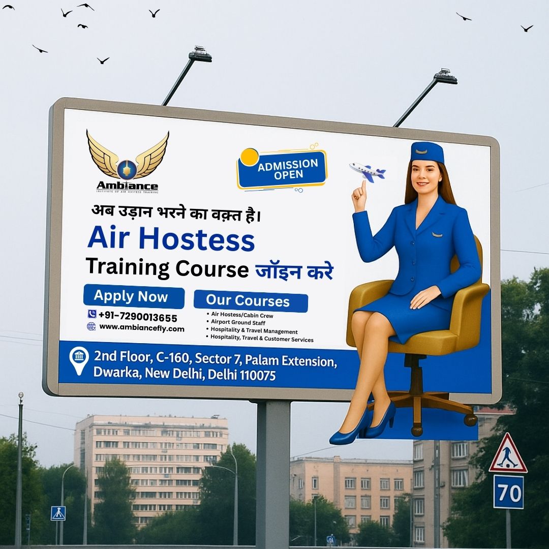 Air hostess training course - join now in Delhi
