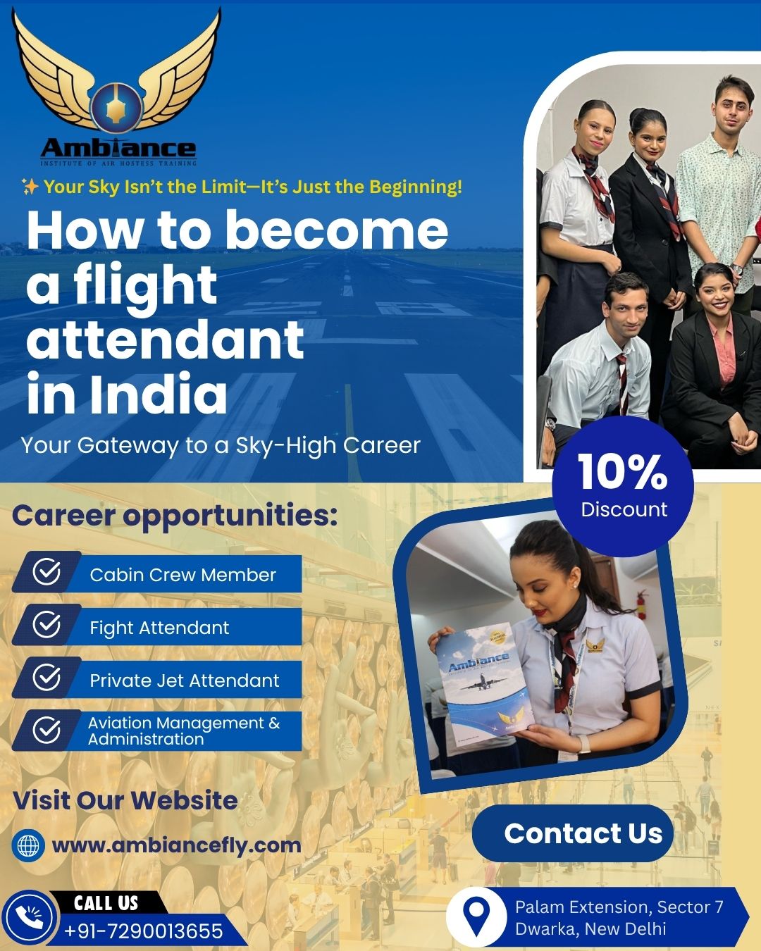 How to become a flight attendant in India
