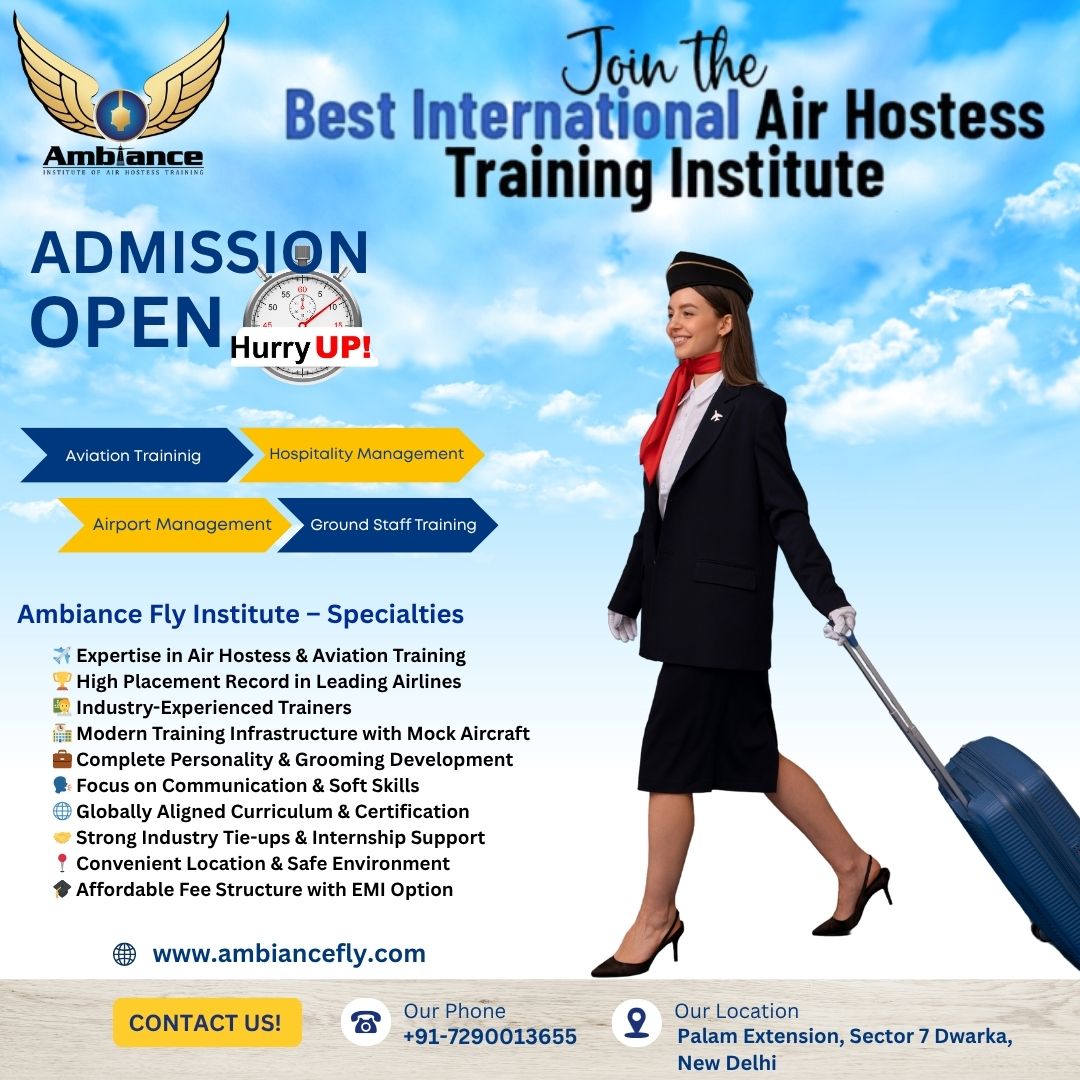 Best International Air Hostess Training Institute