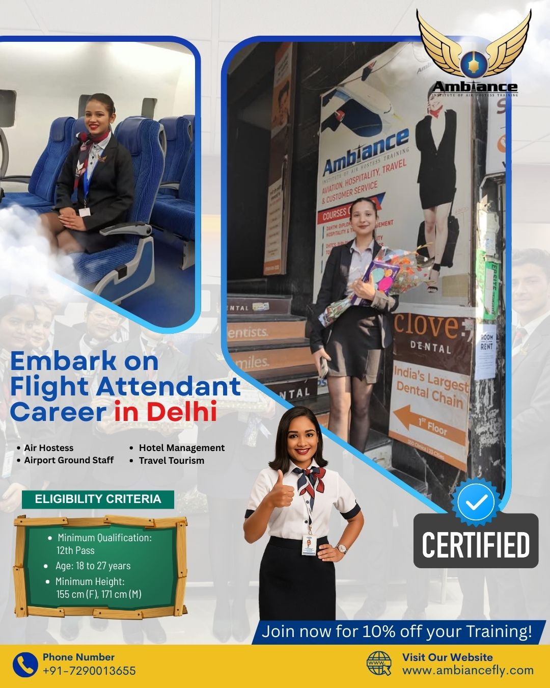 Embark on Flight Attendant Career in Delhi